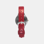Women Quartz Red Dial Analog Leather Watch TW060HL00T