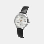 Women Quartz Silver Dial Analog Leather Watch TW060HL01T