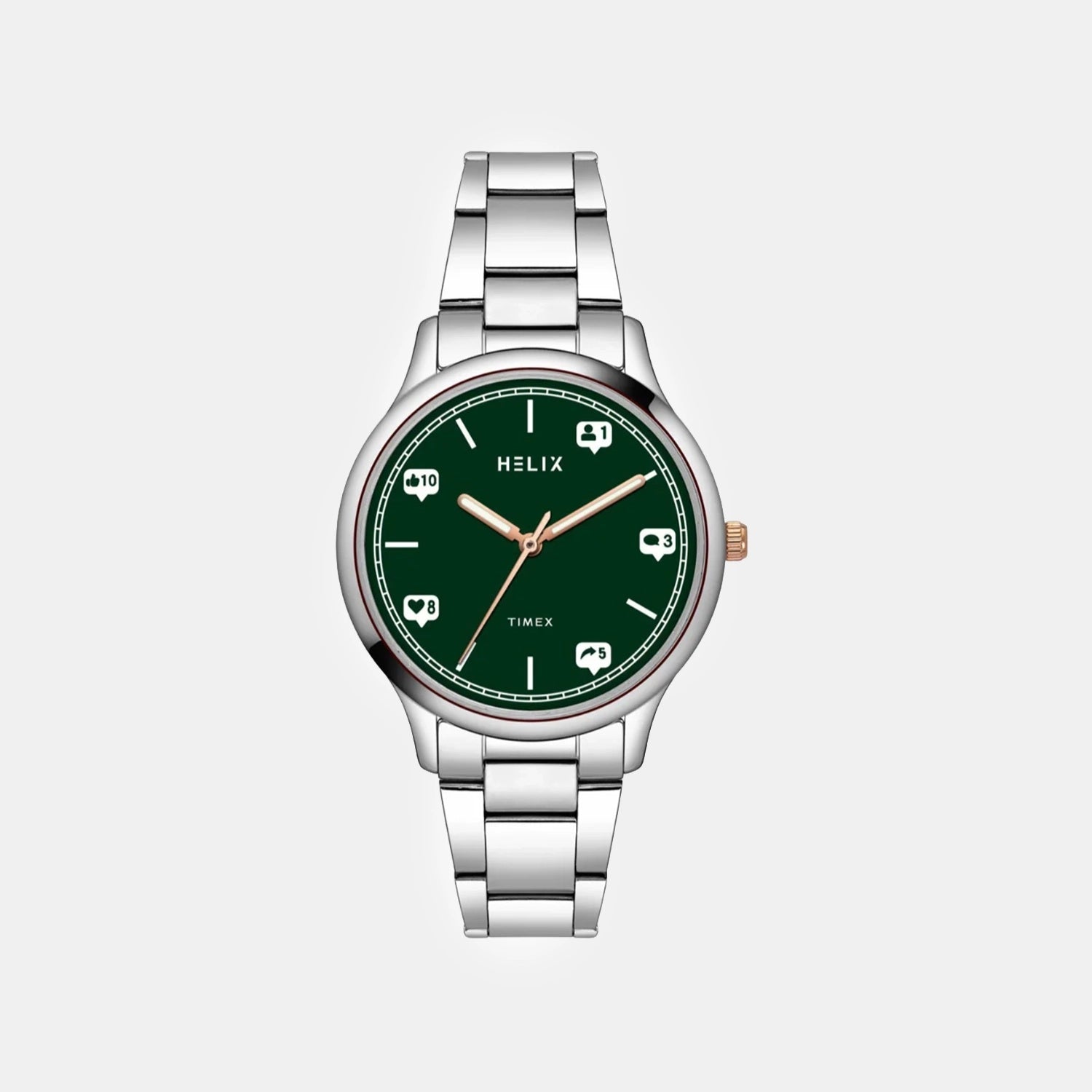 Women Quartz Green Dial Analog Stainless Steel Watch TW060HL04T