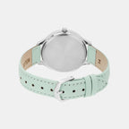 Women Quartz Blue Dial Analog Leather Watch TW060HL06T