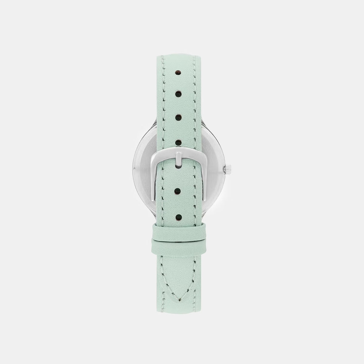 Women Quartz Blue Dial Analog Leather Watch TW060HL06T
