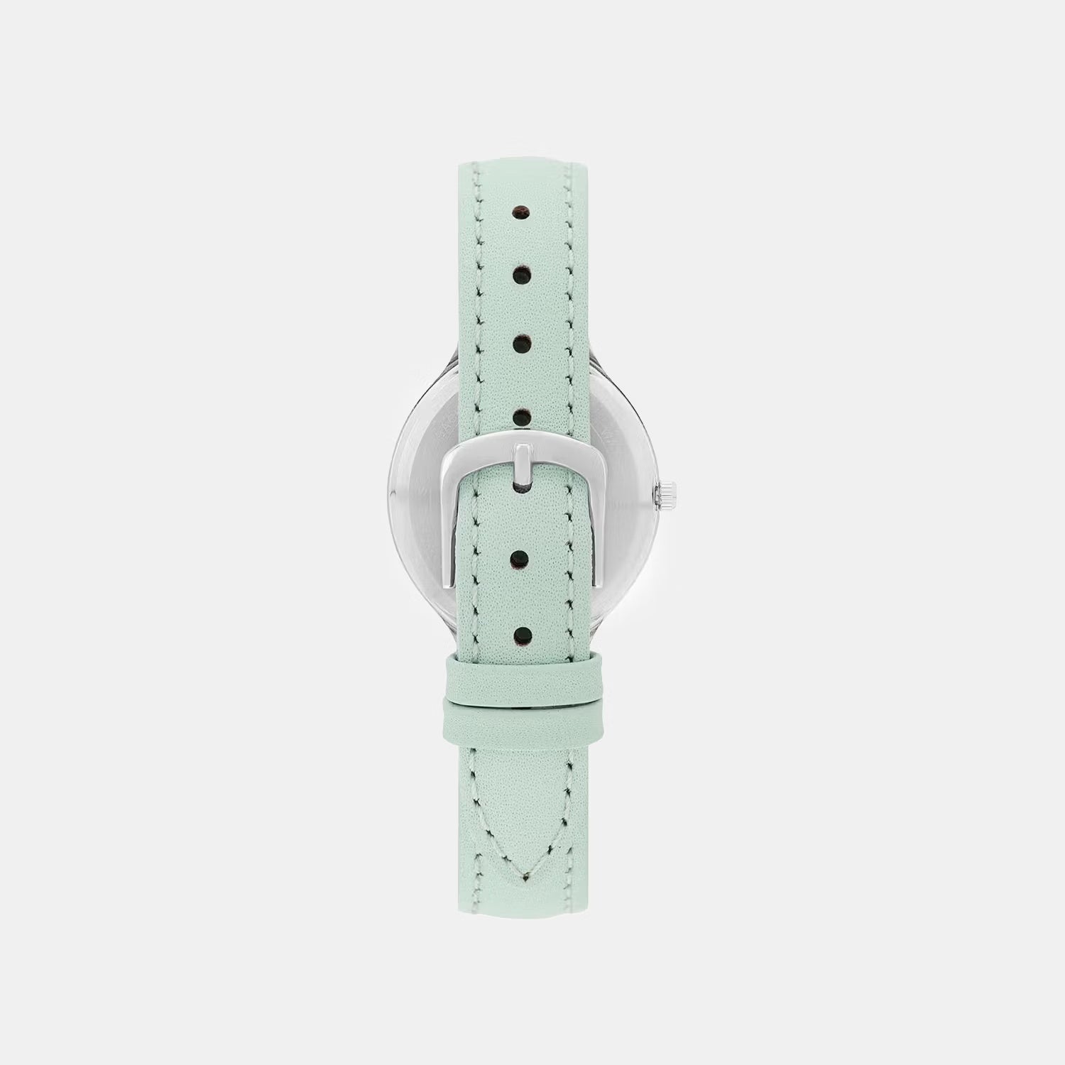 Women Quartz Blue Dial Analog Leather Watch TW060HL06T