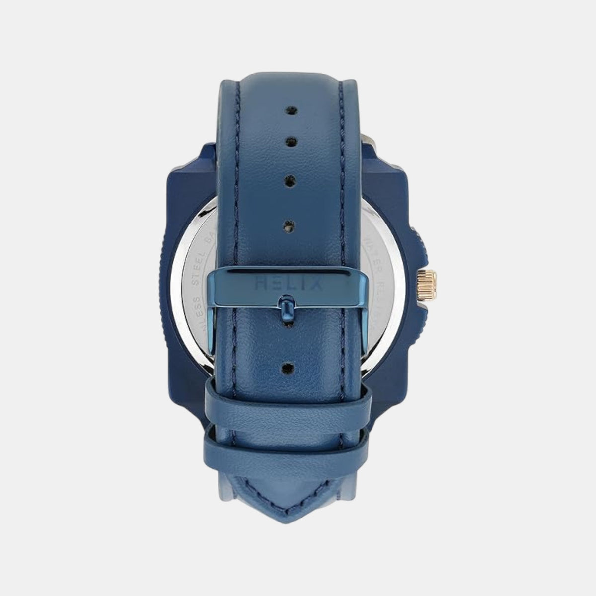 Men Quartz Blue Dial Analog Leather Watch TW062HG01T