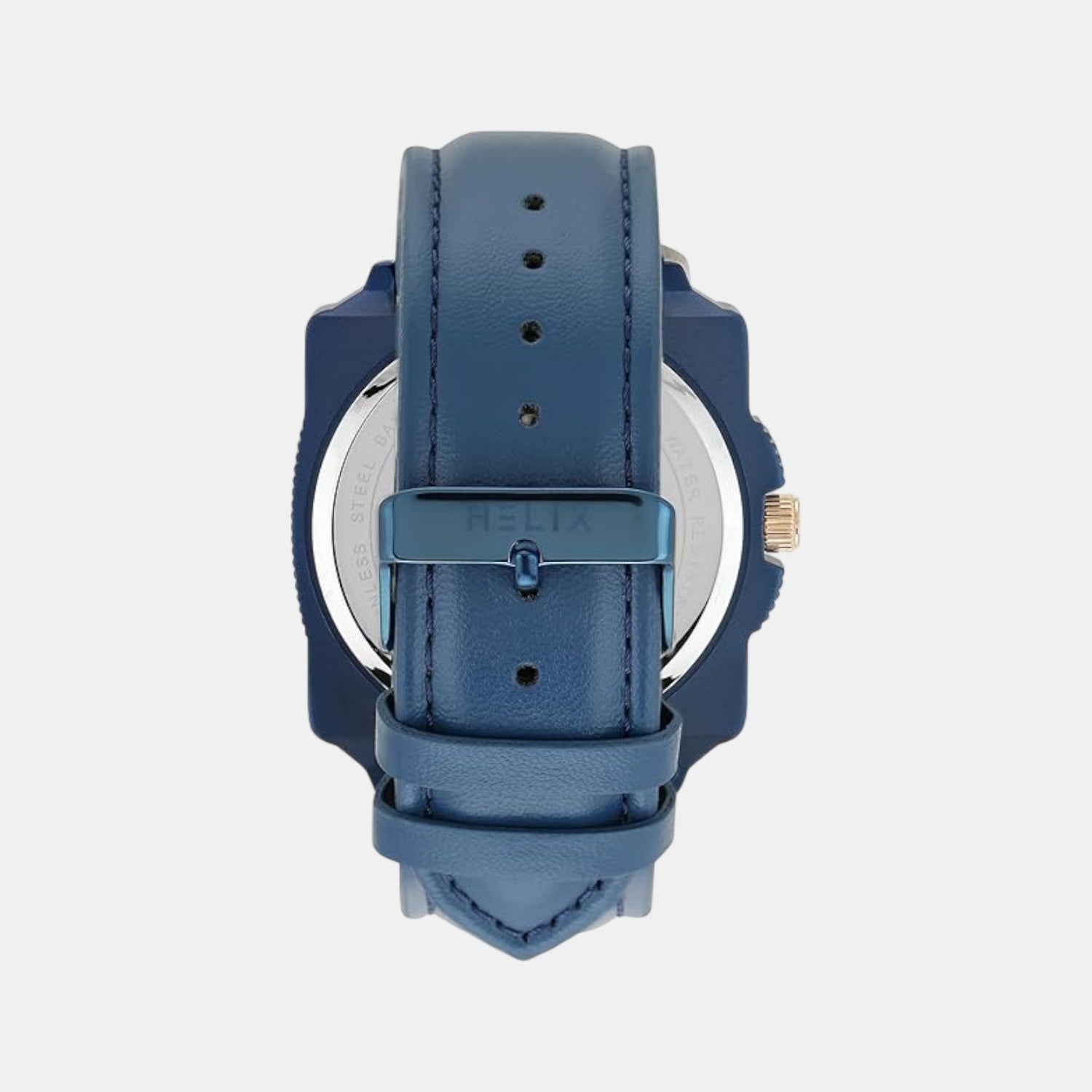 Men Quartz Blue Dial Analog Leather Watch TW062HG01T