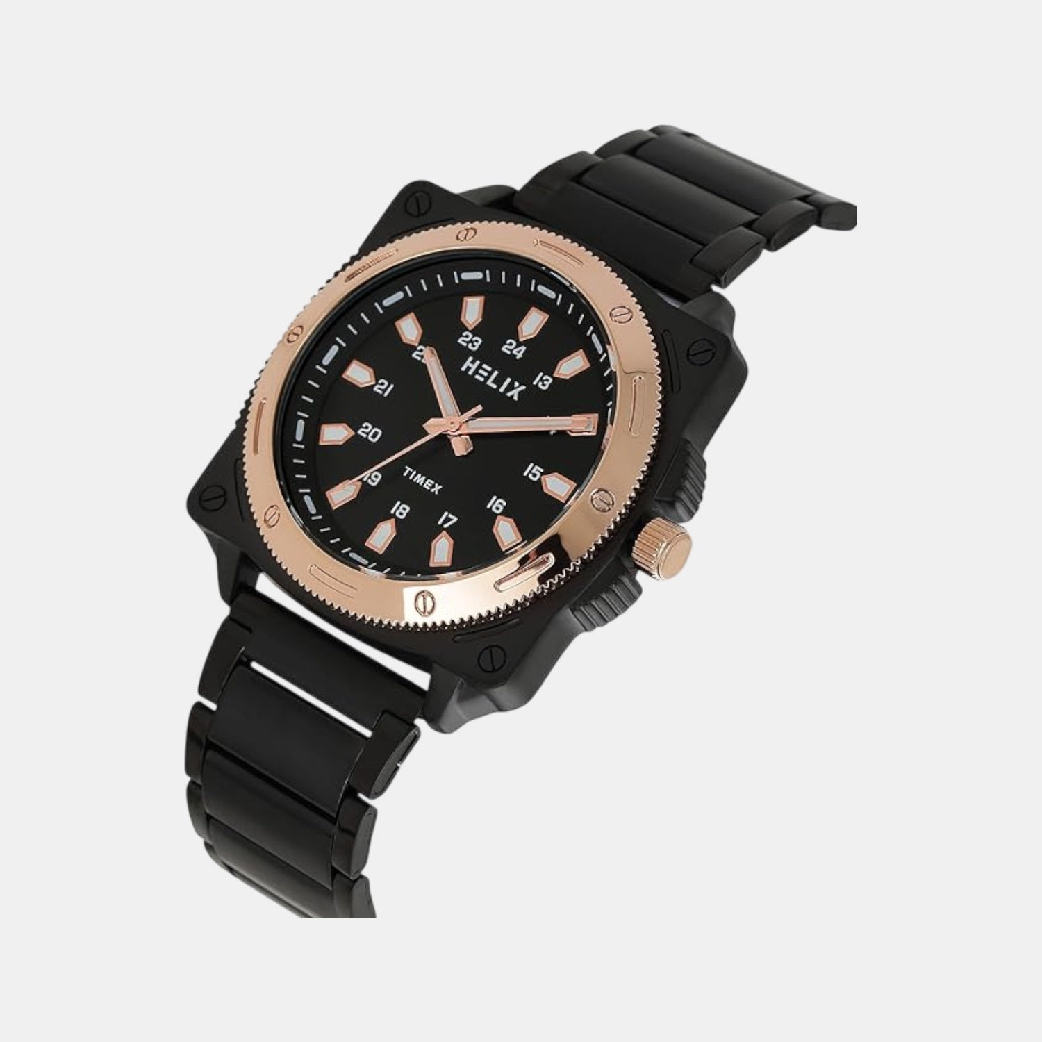 Men Quartz Black Dial Analog Stainless Steel Watch TW062HG02T