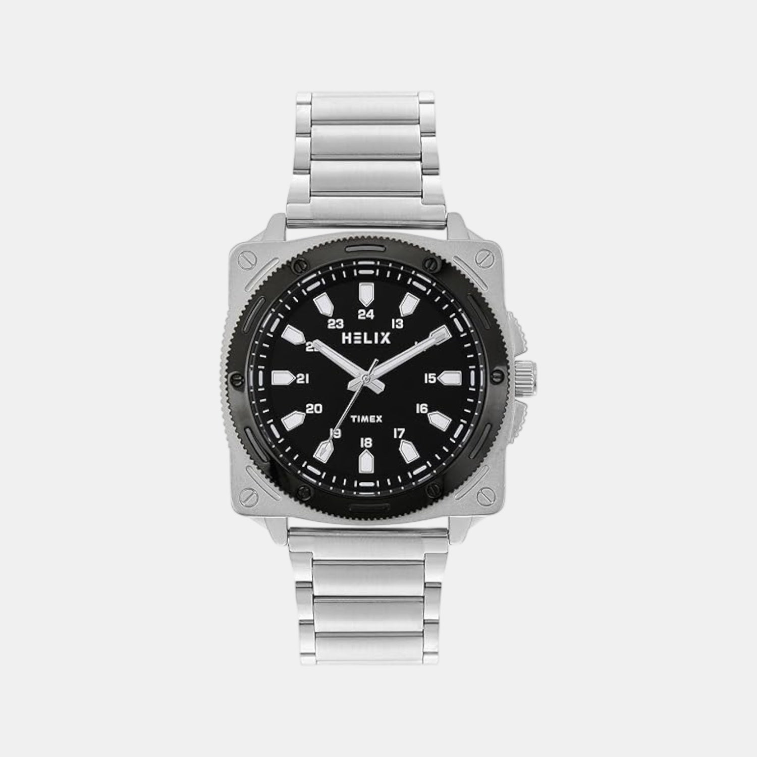 Men Quartz Black Dial Analog Stainless Steel Watch TW062HG03T