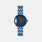 Women Quartz Blue Mother Of Pearl Dial Analog Stainless Steel Watch TW062HL03T