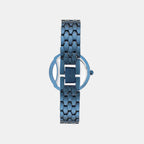 Women Quartz Blue Mother Of Pearl Dial Analog Stainless Steel Watch TW062HL03T