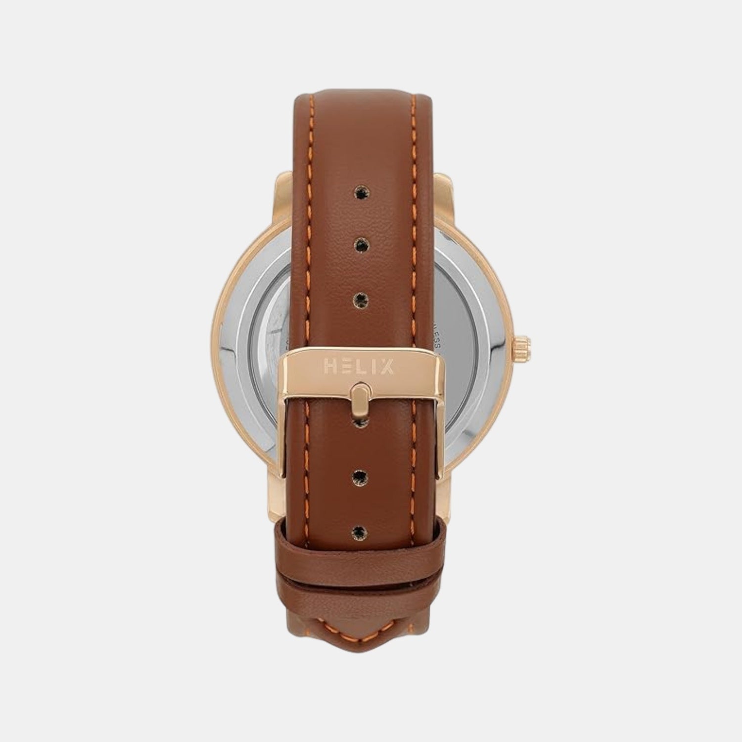 Men Quartz Rose Gold Dial Analog Leather Watch TW063HG00T