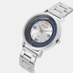 Men Quartz Silver Dial Analog Stainless Steel Watch TW063HG01T
