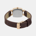 Women Quartz White Dial Analog Leather Watch TW063HL00T