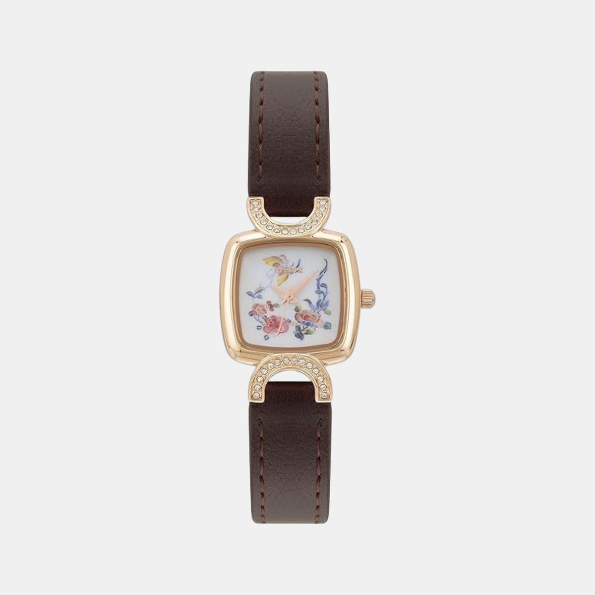 Women Quartz White Dial Analog Leather Watch TW063HL00T