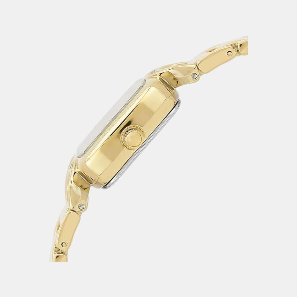 Women Quartz Champagne Dial Analog Stainless Steel Watch TW063HL01T