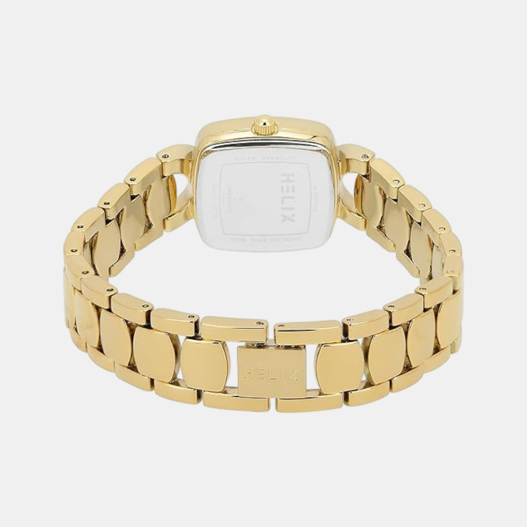 Women Quartz Champagne Dial Analog Stainless Steel Watch TW063HL01T