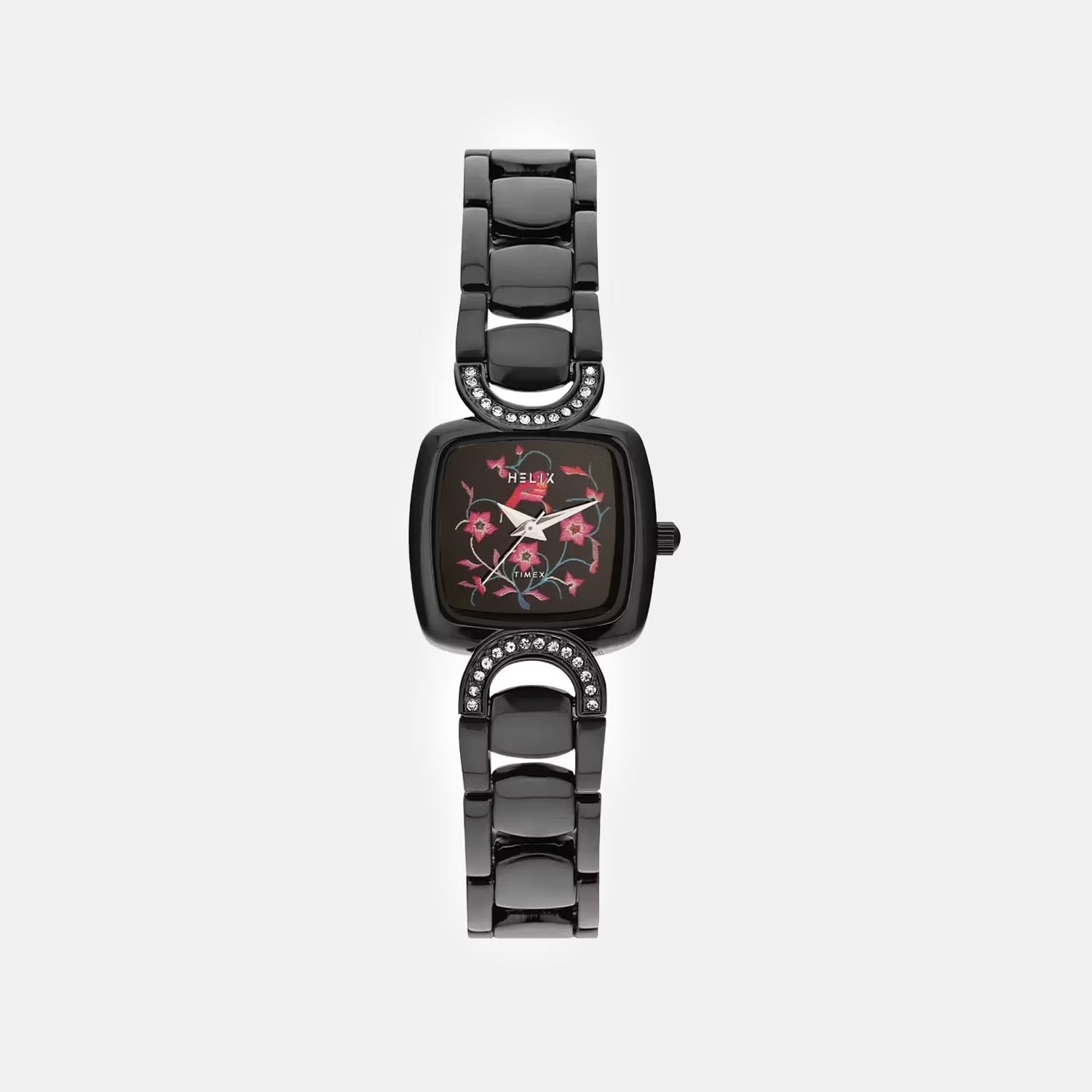 Women Quartz Black Dial Analog Stainless Steel Watch TW063HL03T