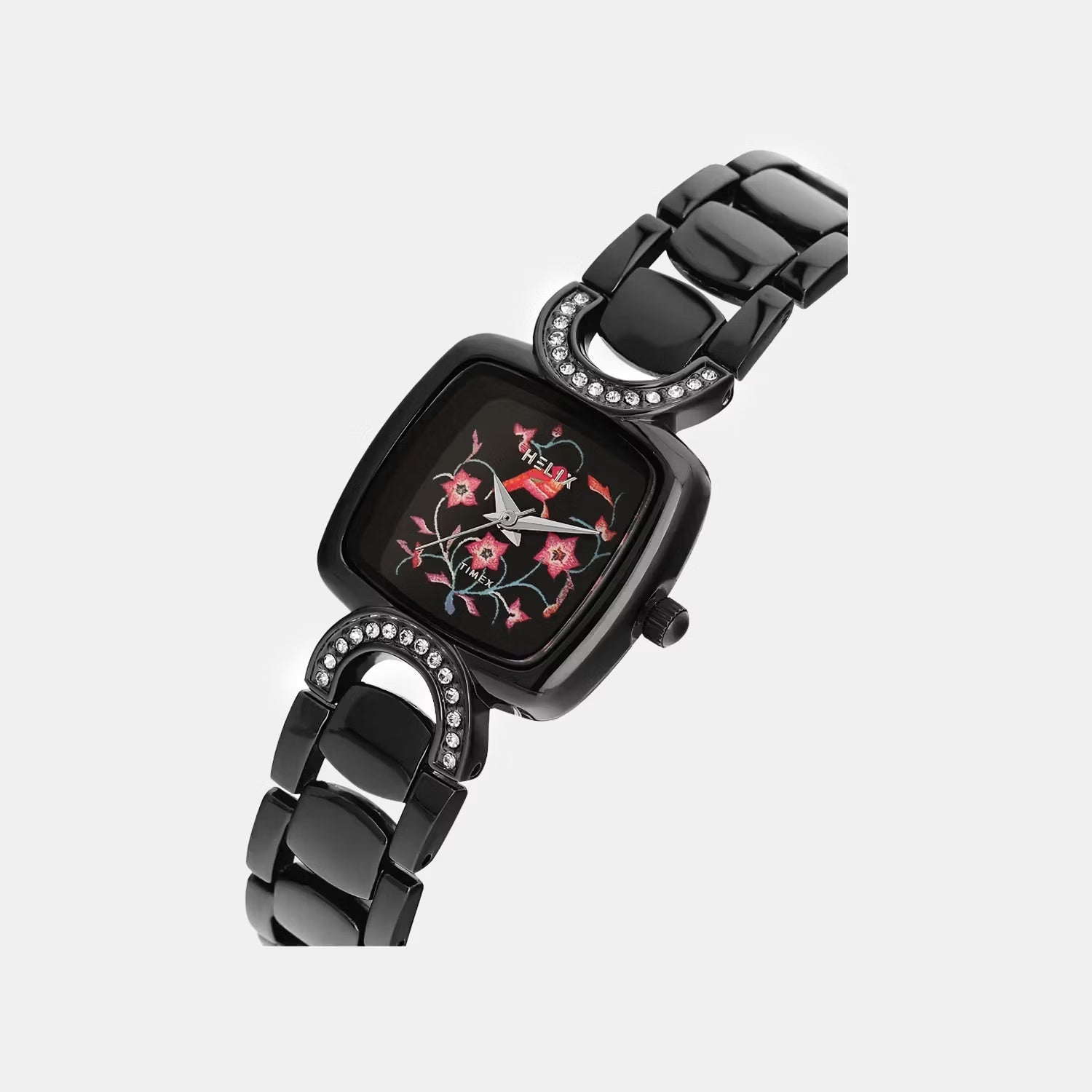 Women Quartz Black Dial Analog Stainless Steel Watch TW063HL03T