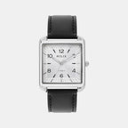 Men Quartz White Dial Analog Leather Watch TW064HG00T