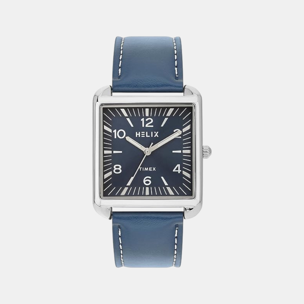 Men Quartz Blue Dial Analog Leather Watch TW064HG01T