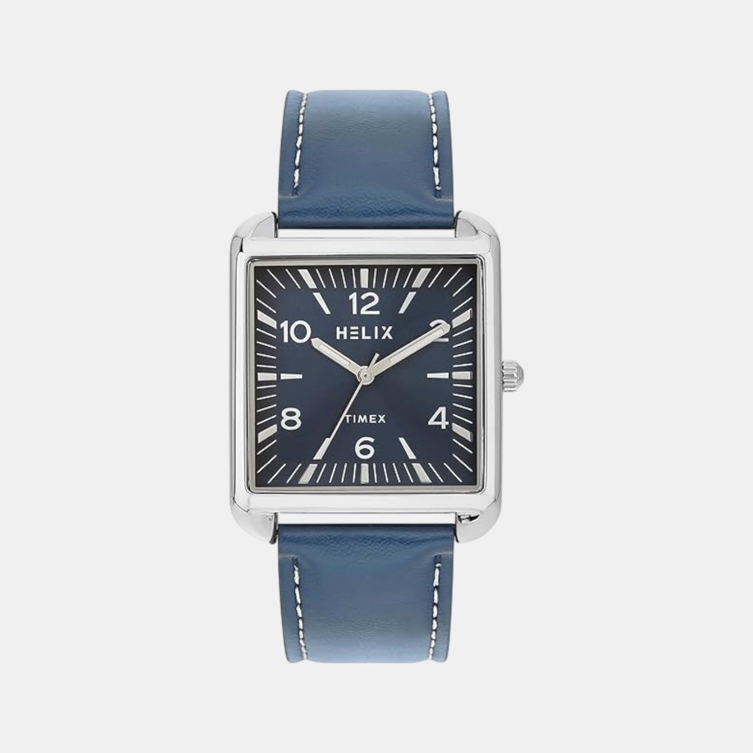 Men Quartz Blue Dial Analog Leather Watch TW064HG01T