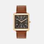 Men Quartz Grey Dial Analog Leather Watch TW064HG02T