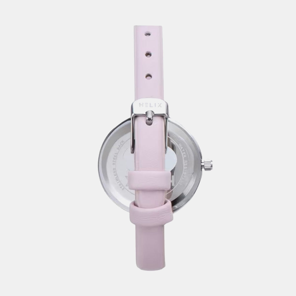 Women Quartz Pink Dial Analog Leather Watch TW064HL00T