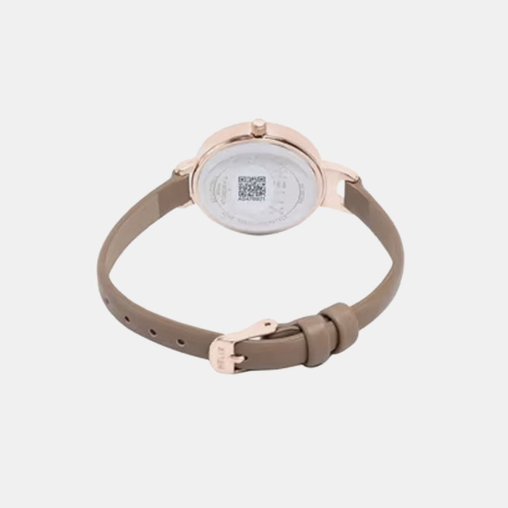 Women Quartz Rose Gold Dial Analog Leather Watch TW064HL01T