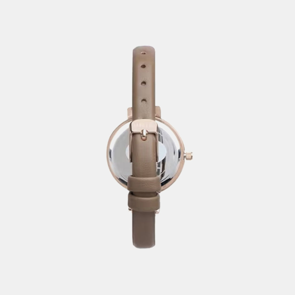 Women Quartz Rose Gold Dial Analog Leather Watch TW064HL01T
