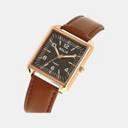 Women Quartz Black Dial Analog Leather Watch TW064HL02T