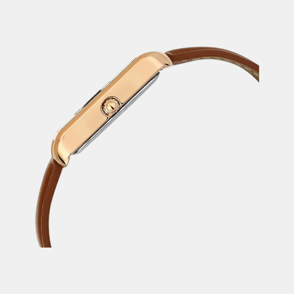 Women Quartz Black Dial Analog Leather Watch TW064HL02T