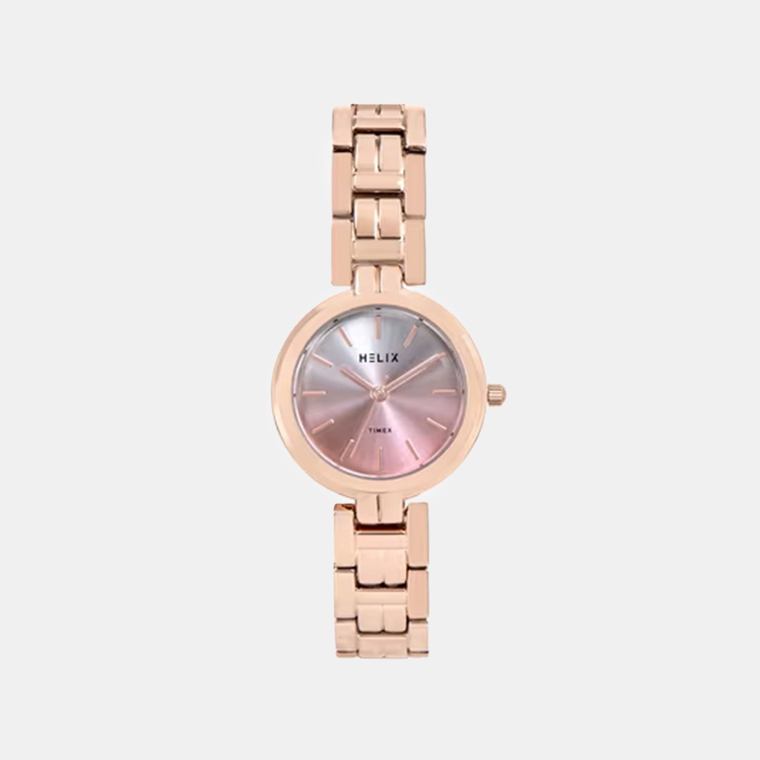 Women Quartz Pink Dial Analog Brass Watch TW065HL00T