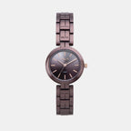 Women Quartz Brown Dial Analog Brass Watch TW065HL01T