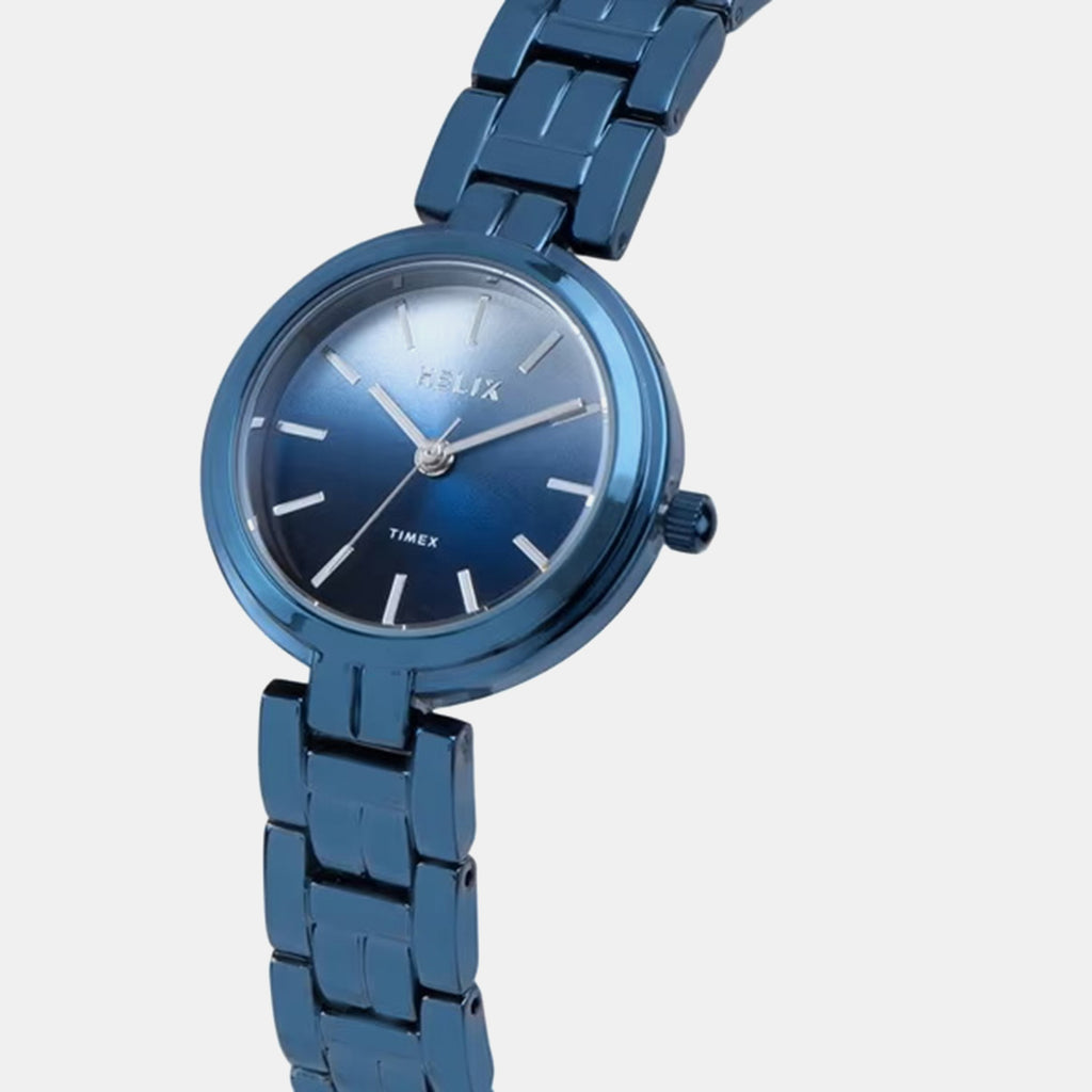 Women Quartz Blue Dial Analog Brass Watch TW065HL02T