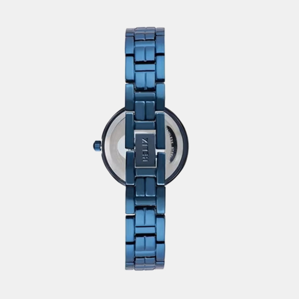 Women Quartz Blue Dial Analog Brass Watch TW065HL02T