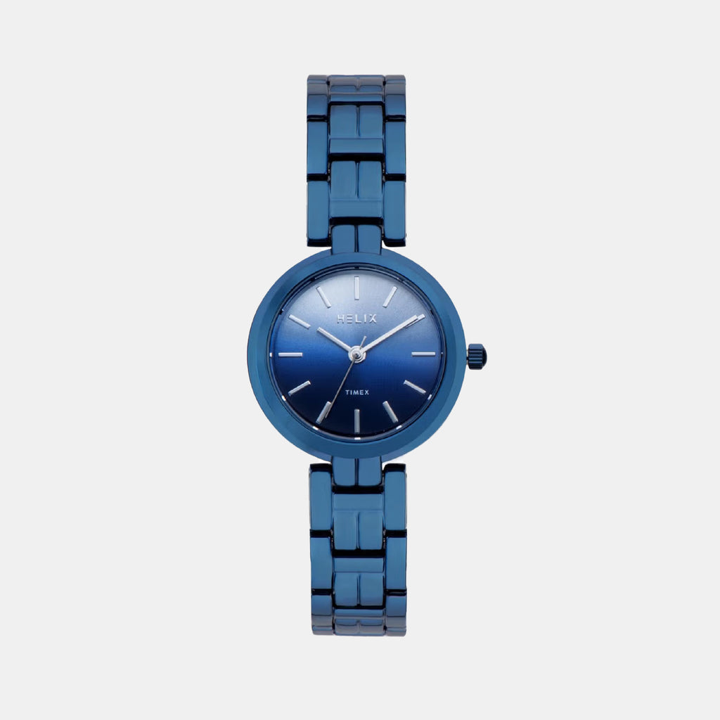 Women Quartz Blue Dial Analog Brass Watch TW065HL02T