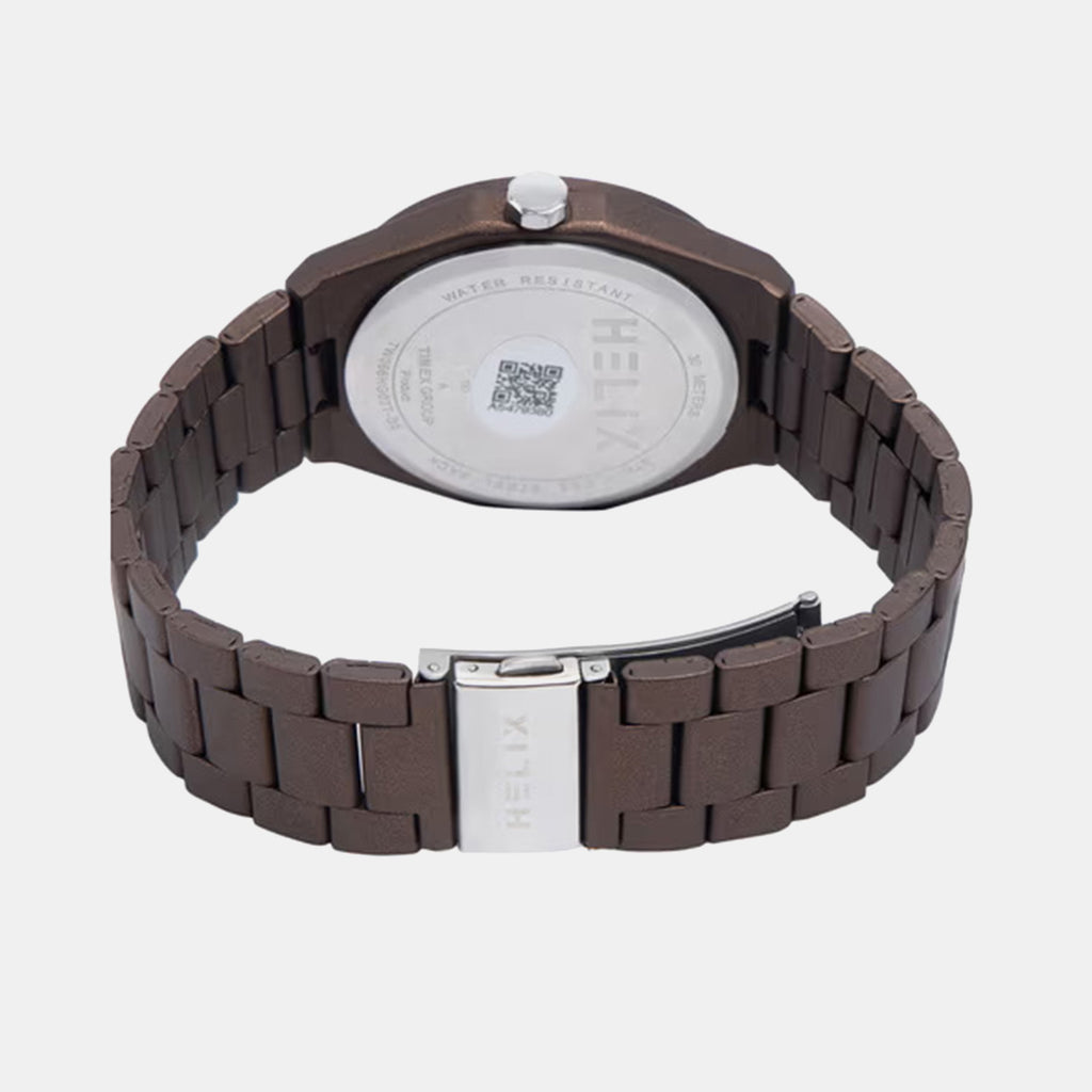 Men Quartz Brown Dial Analog Stainless Steel Watch TW066HG02T