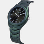 Men Quartz Green Dial Analog Stainless Steel Watch TW066HG03T