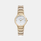 Women Quartz White Dial Analog Brass Watch TW066HL00T