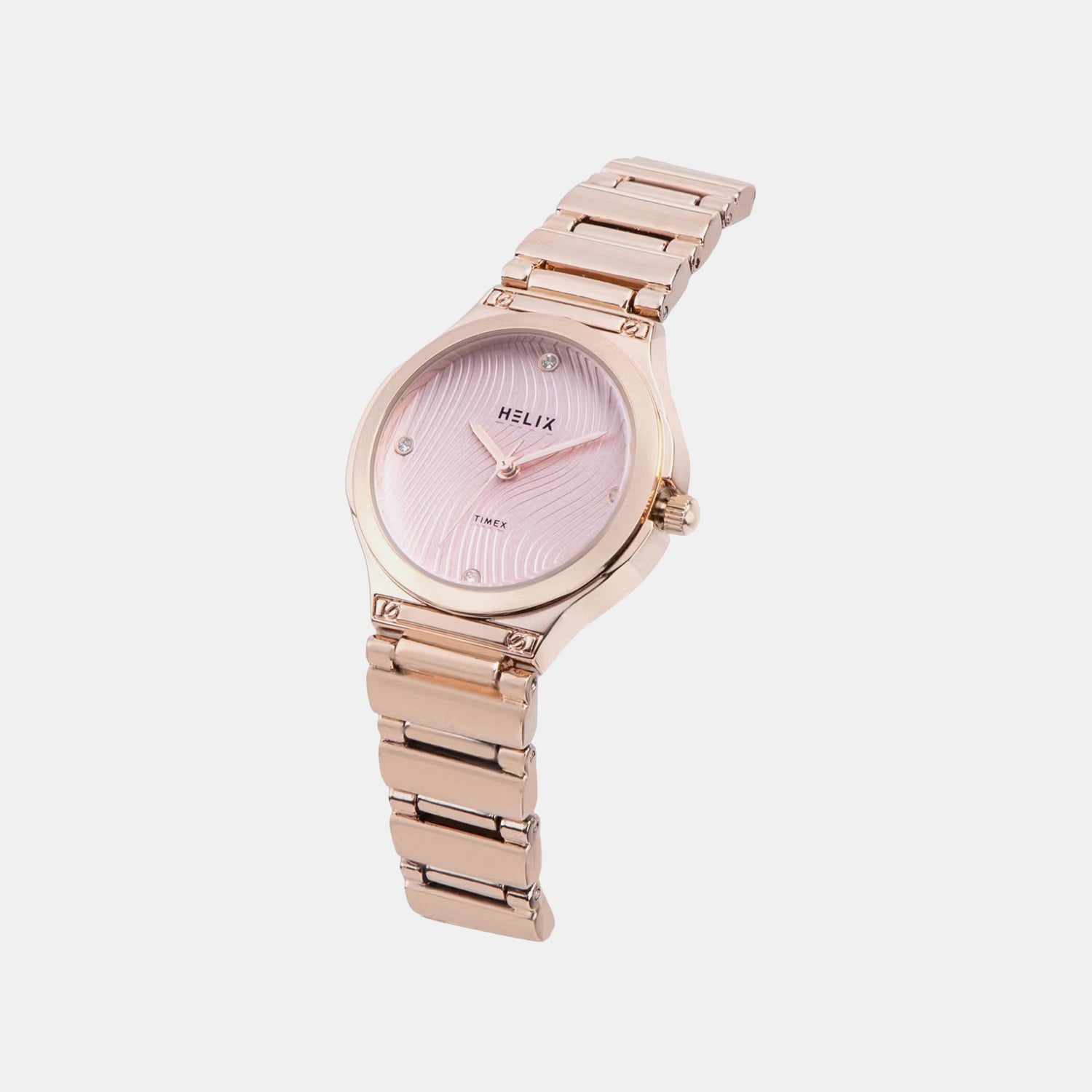 Women Quartz Pink Dial Analog Brass Watch TW066HL01T