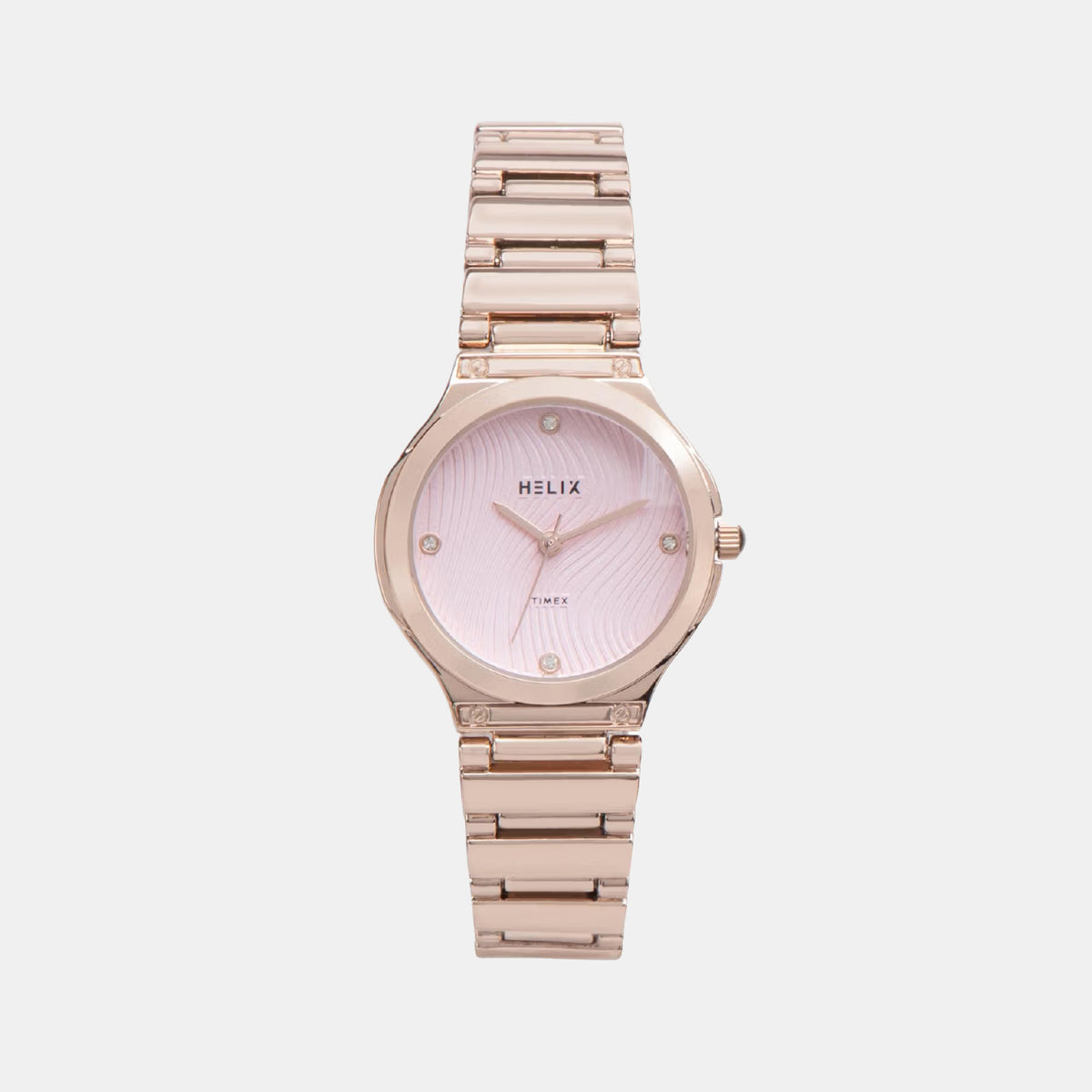 Women Quartz Pink Dial Analog Brass Watch TW066HL01T