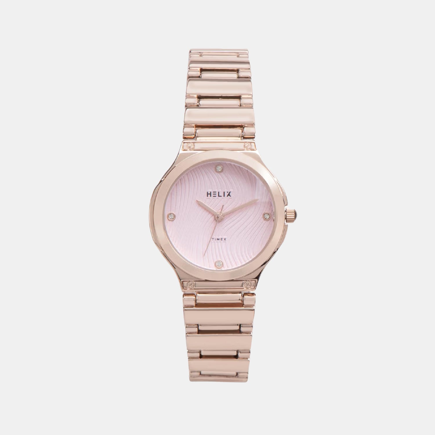 Women Quartz Pink Dial Analog Brass Watch TW066HL01T