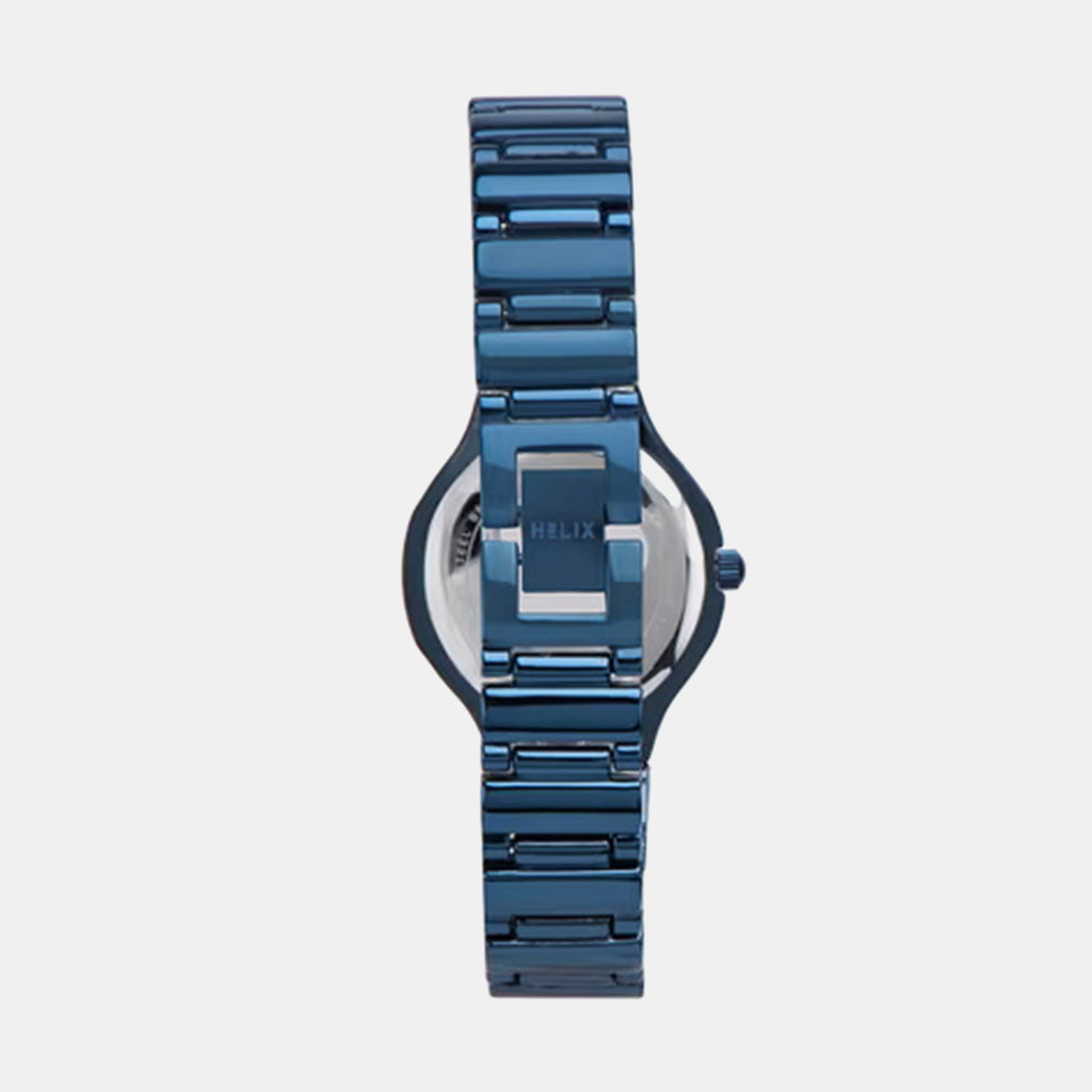 Women Quartz Blue Dial Analog Brass Watch TW066HL02T