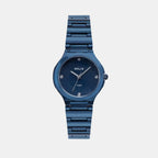 Women Quartz Blue Dial Analog Brass Watch TW066HL02T