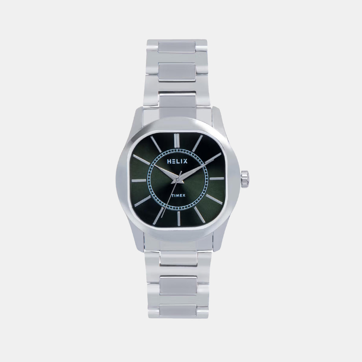 Men Quartz Green Dial Analog Stainless Steel Watch TW067HG00T