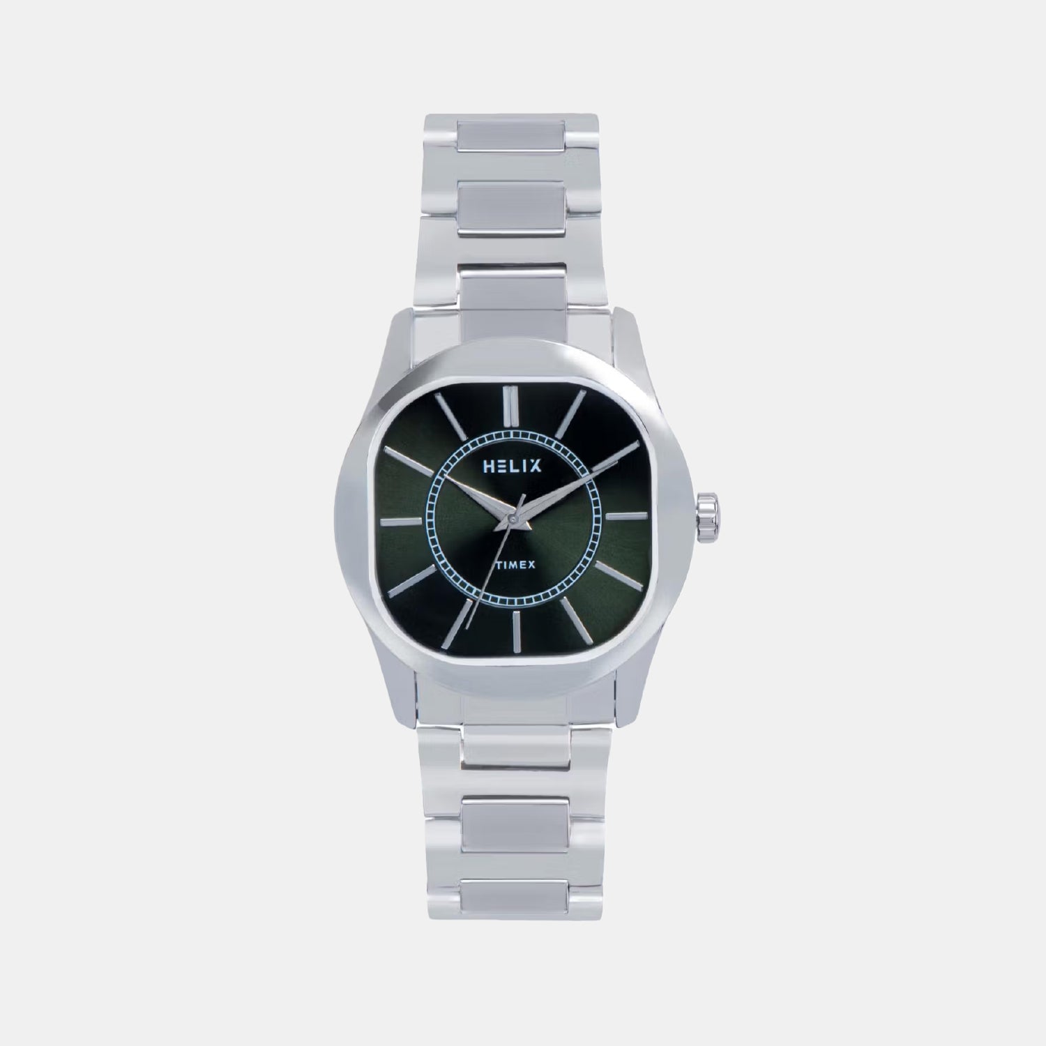 Men Quartz Green Dial Analog Stainless Steel Watch TW067HG00T