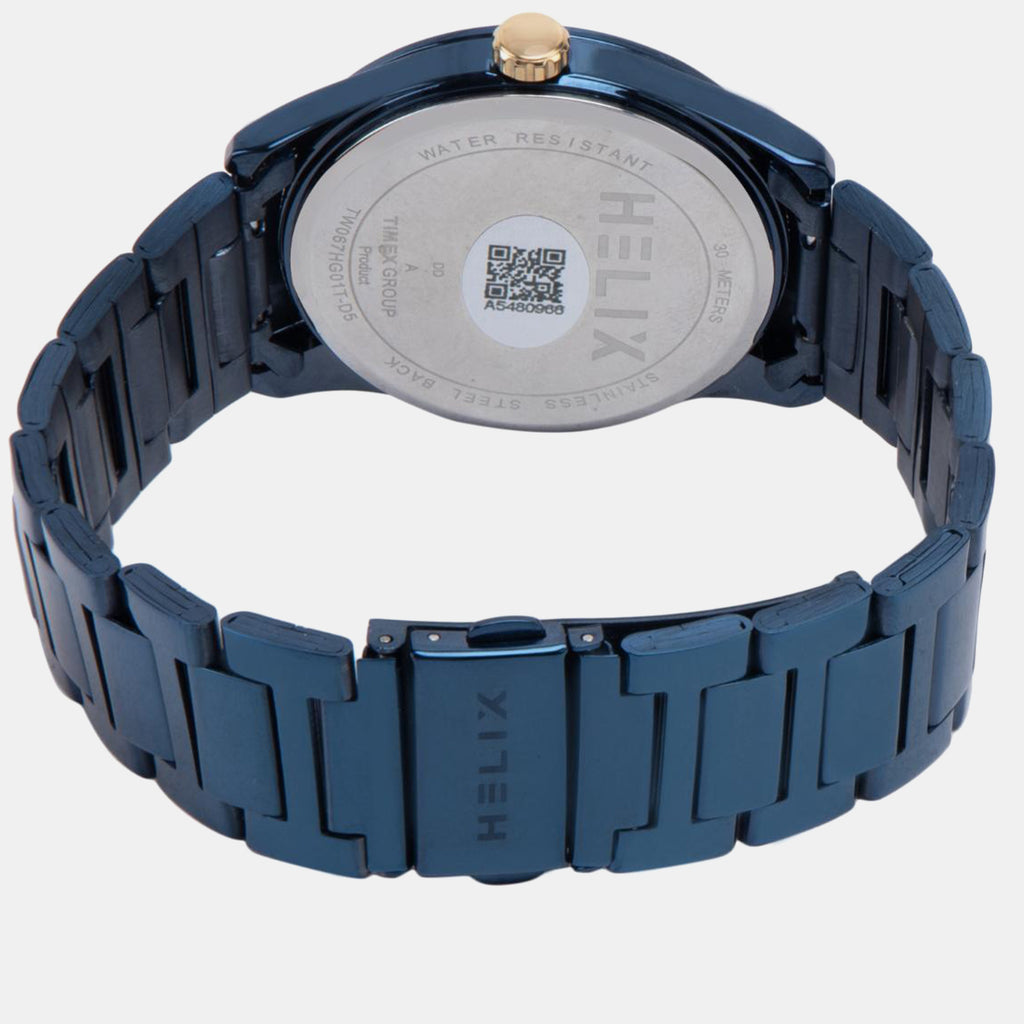 Men Quartz Blue Dial Analog Stainless Steel Watch TW067HG01T