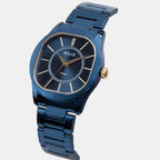 Men Quartz Blue Dial Analog Stainless Steel Watch TW067HG01T