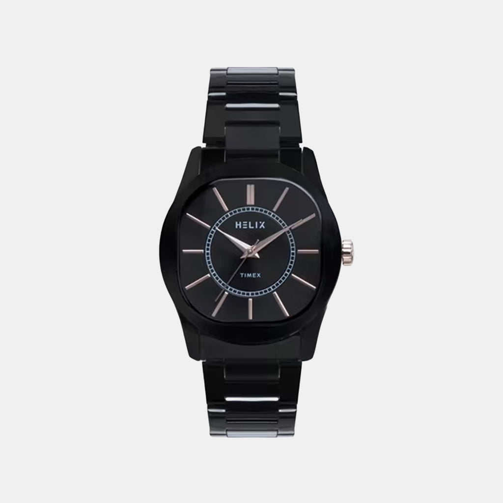 Men Quartz Black Dial Analog Stainless Steel Watch TW067HG02T