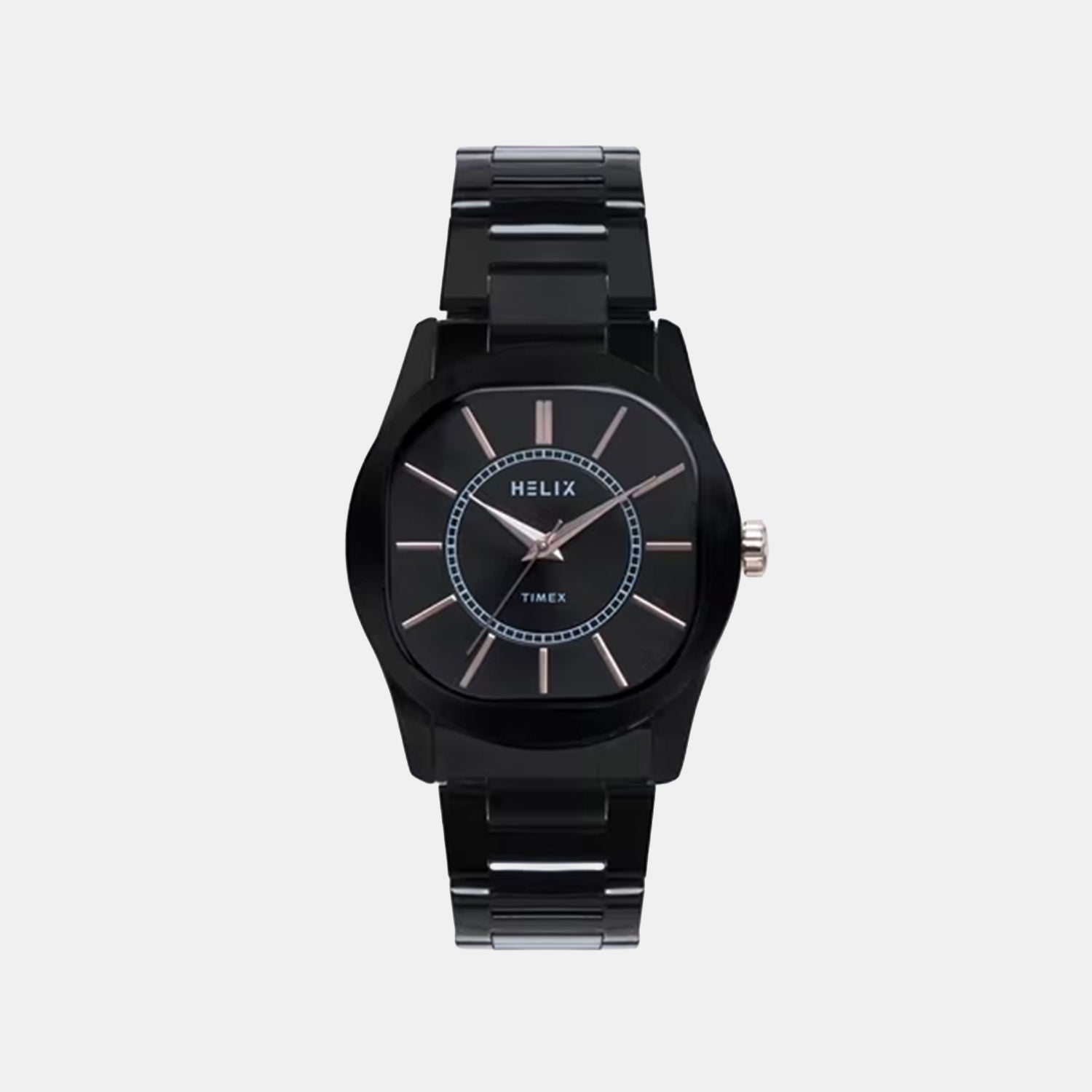 Men Quartz Black Dial Analog Stainless Steel Watch TW067HG02T