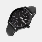 Fashion Men Quartz Dial Analog Leather Watch TW0TG6523