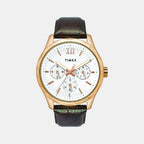Empera Men Quartz White Dial Chronograph Leather Watch TW0TG7600